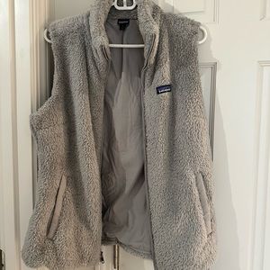 Patagonia Gray Furry Vest